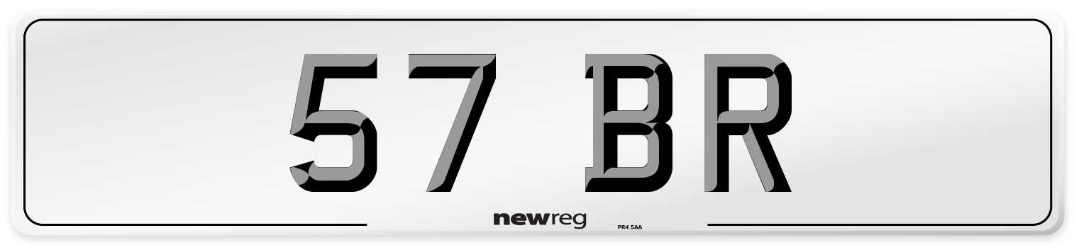 57 BR Number Plate from New Reg